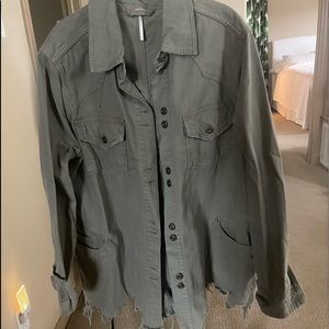 Free people military style jacket.